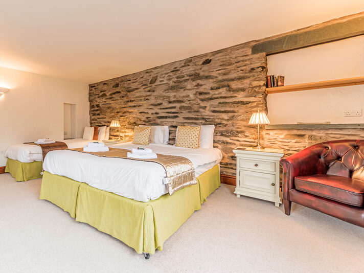 Family guest bedrooms at the Black Bull Inn & Hotel, Coniston, the Lake District