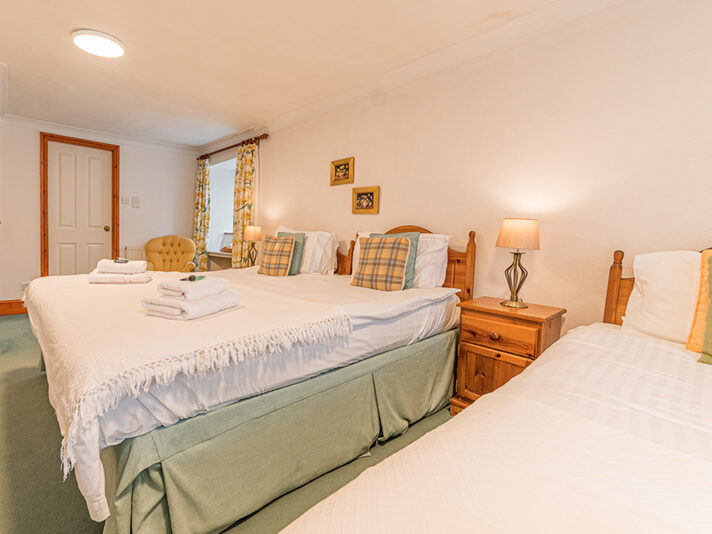 Family guest bedrooms at the Black Bull Inn & Hotel, Coniston, the Lake District